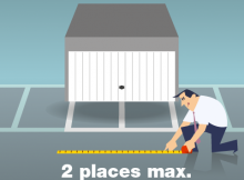 fermer un stationnement : 2 emplacements maximum